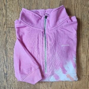 PINK Victoria's Secret Pink and White Sweatshirt Size L